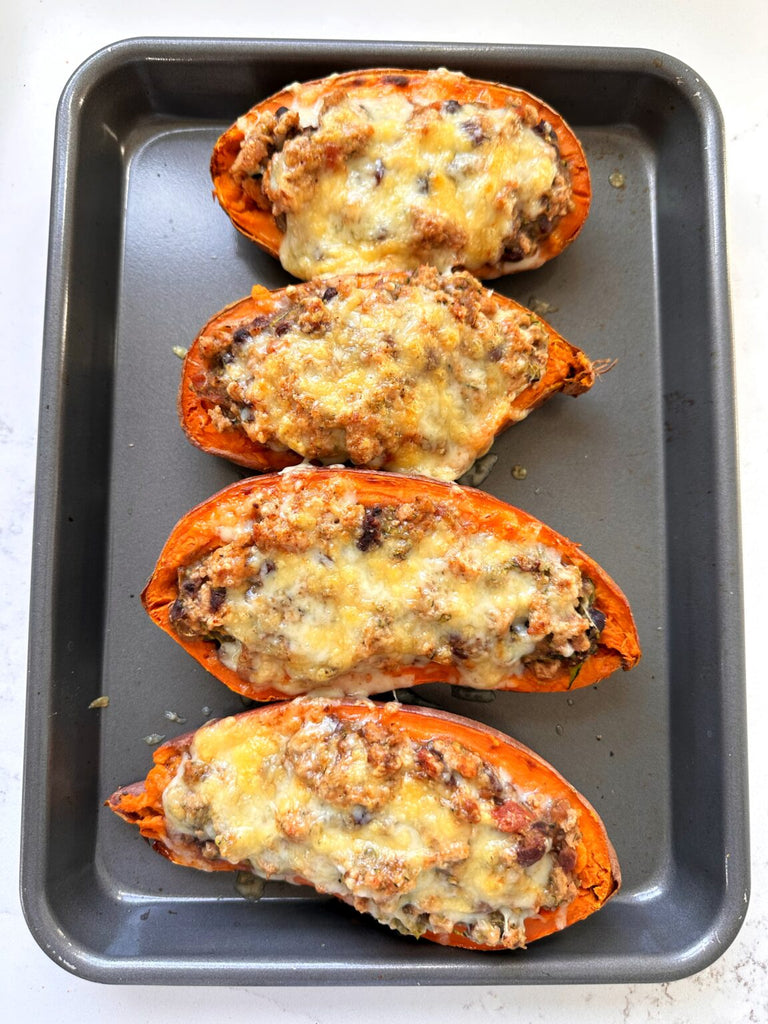 Taco Stuffed Sweet Potatoes